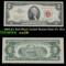 1963 $2 Red Seal United States Note Fr-1513 Grades Choice AU/BU Slider