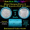 ***Auction Highlight*** Bank Of America 1887 & 'P' Ends Mixed Morgan/Peace Silver dollar roll, 20 co