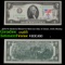 1976 $2 Federal Reserve Note 1st Day of Issue, with Stamp Grades Gem CU