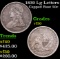 1839 Lg Letters Capped Bust Half Dollar 50c Grades vf++