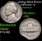 1946-p Jefferson Nickel Mint Error 5c Grades vf+