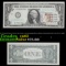 1977 $1 Federal Reserve Note 1st Day of Issue, with Stamp Signatures of Morton & Blumenthal (New Yor