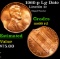 1960-p Lg Date Lincoln Cent Mint Error 1c Grades GEM+ Unc RD