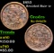 1853 Braided Hair Large Cent 1c Grades AU Details