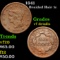 1841 Braided Hair Large Cent 1c Grades vf details