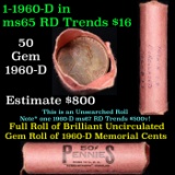 Shotgun Lincoln 1c roll, 1960-d 50 pcs Steel Strong Wrapper