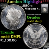 ***Auction Highlight*** 1880-s Morgan Dollar $1 Graded ms65 dmpl By SEGS (fc)