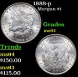 1888-p Morgan Dollar $1 Grades Choice Unc