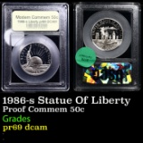 Proof 1986-s Statue Of Liberty Modern Commem Half Dollar 50c Graded GEM++ Proof Deep Cameo BY USCG