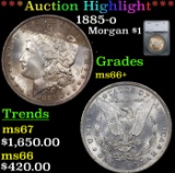 ***Auction Highlight*** 1885-o Morgan Dollar $1 Graded ms66+ By SEGS (fc)