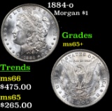 1884-o Morgan Dollar $1 Grades GEM+ Unc