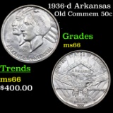 1936-d Arkansas Old Commem Half Dollar 50c Grades GEM+ Unc