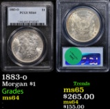 PCGS 1883-o Morgan Dollar $1 Graded ms64 By PCGS