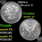 1884-o Morgan Dollar 1 Grades Select Unc+ PL