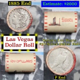 ***Auction Highlight*** Full Morgan/Peace Casino Las Vegas Sahara silver $1 roll $20, 1885 & P end (