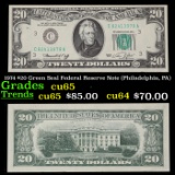 1974 $20 Green Seal Federal Reserve Note (Philadelphia, PA) Grades Gem CU