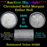 ***Auction Highlight***  First Financial Shotgun 1896 & 'O' Ends Morgan Silver dollar roll, 20 coin