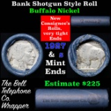 Buffalo Nickel Shotgun Roll in Old Bank Style 'Bell Telephone'  Wrapper 1927 &s Mint Ends