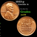 1933-p Lincoln Cent 1c Grades Choice AU/BU Slider