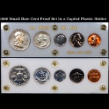 1960 Small Date Cent Proof Set In a Capitol Plastic Holder