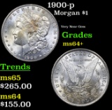 1900-p Morgan Dollar $1 Grades Choice+ Unc