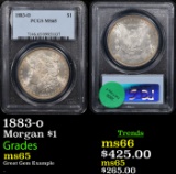 PCGS 1883-o Morgan Dollar $1 Graded ms65 By PCGS