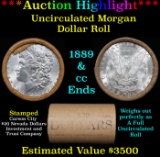 ***Auction Highlight*** 1889 & CC Uncirculated Morgan Dollar Shotgun Roll (fc)