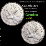 1968 Canada 25 Cents 25c KM-62a Grades Choice AU/BU Slider