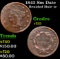 1842 Sm Date Braided Hair Large Cent 1c Grades vf++