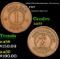 (1863) Knickerbocker Currency Civil War Token 1c Grades Select AU
