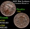 1837 Sm Letters Coronet Head Large Cent 1c Grades vf++