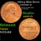 1984-p Lincoln Cent Mint Error 1c Grades GEM+ Unc RB