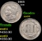 1865 Three Cent Copper Nickel 3cn Grades Choice Unc