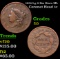 1834 Lg 8 Sm Stars ML Coronet Head Large Cent 1c Grades f+