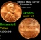 1960-p Lincoln Cent Mint Error 1c Grades GEM++ RD
