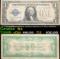 1928D $1 Blue Seal Silver Certificate Signatures of Julian & Woodlin Grades f+