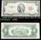 1953B $2 Red Seal United States Note Fr-1511 Grades vf+