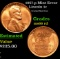 1957-p Lincoln Cent Mint Error 1c Grades GEM+ Unc RD