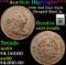 ***Auction Highlight*** 1798 2nd Hair Style Draped Bust Large Cent 1c Graded au53 details By SEGS