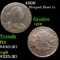 1806 Draped Bust Large Cent 1c Grades vg+