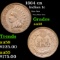 1864 cn Indian Cent 1c Grades Choice AU/BU Slider