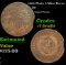 1865 Plain 5 Two Cent Piece Mint Error 2c Grades vf details