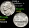 1945-p Jefferson Nickel 5c Grades Choice+ Unc