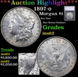 ***Auction Highlight*** 1897-o Morgan Dollar $1 Graded ms62 By SEGS (fc)