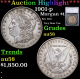 ***Auction Highlight*** 1901-p Morgan Dollar $1 Graded au58 By SEGS (fc)