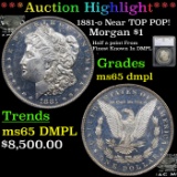 ***Auction Highlight*** 1881-o Morgan Dollar Near TOP POP! $1 Graded ms65+ dmpl By SEGS (fc)