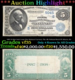 ***Auction Highlight*** 1882 $5 Date back Large Size National Currency The 4th National Bank Of Atla