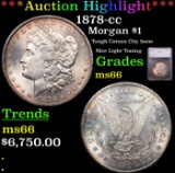 ***Auction Highlight*** 1878-cc Morgan Dollar $1 Graded ms66 By SEGS (fc)