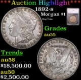 ***Auction Highlight*** 1892-s Morgan Dollar $1 Graded au55 By SEGS (fc)