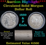 ***Auction Highlight***  First Financial Shotgun 1889 & 'P' Ends Mixed Morgan Silver dollar roll,